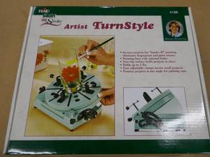 lot 258 image: Two new Artist Turnstyles - let it hold your craft projects while you paint or glue them