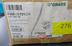 lot 276 image: Box full of GRASS F058139721228 Tiomos Eco Cross MTG-Plate