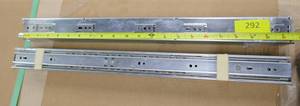 lot 292 image: Eight drawer slides 22-12 inch long