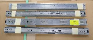 lot 294 image: Eight drawer slides 22 inch long