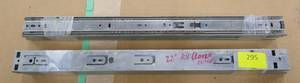 lot 295 image: Eight drawer slides 22 inch long