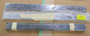 lot 297 image: Two drawer slides 20 inch long and Two 22 inch