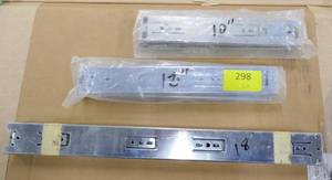 lot 298 image: Six drawer slides - two 18 inch, two 12 inch and two 10 inch