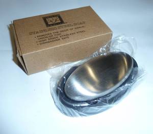lot 270 image: Case of 20 Stainless steel soap - removes onion and fish smell from your hands