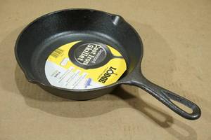lot 45 image: Lodge 8 Seasoned Cast Iron Skillet