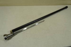 lot 72 image: Polished Handle Sword Cane