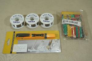 lot 92 image: Induction Test Pen with Solder Wire and Heat Shrink