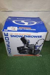 lot 101 image: Snow Joe 21 15A Electric Snow Thrower