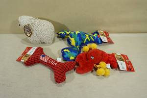 lot 123 image: 4 Petlou Dog Toys