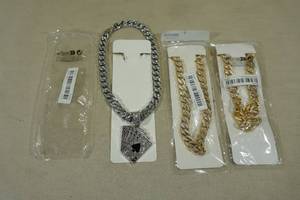 lot 137 image: 3 Chain Necklaces