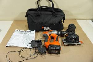 lot 143 image: Black & Decker Cordless Multi-Tool Kit