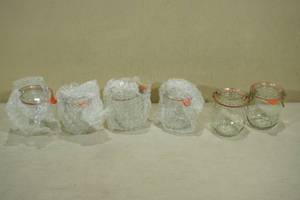 lot 242 image: Set of 6 Weck 15 L Jelly Jars