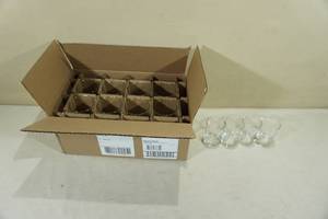 lot 243 image: Libbey Heavy Base 15.5 oz Glasses -8 Large, 4 Small