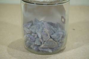 lot 262 image: Jar of Raw Amethyst Stones