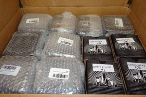 lot 321 image: 36 Novelty Stemless Wine Glasses -All DemocratLeft WingLiberal Theme