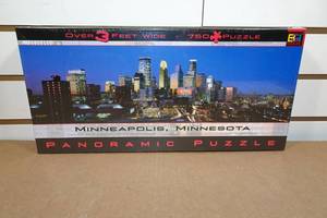 lot 327 image: 750 Piece Panoramic Puzzle - Minneapolis Minnesota
