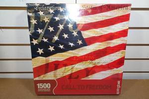 lot 329 image: 1500 Piece Puzzle - Call To Freedom