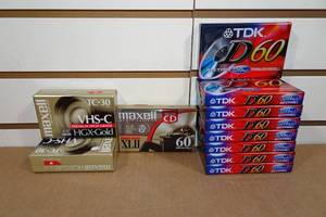 lot 359 image: NEW Audio Cassettes and VHS-C Cassettes
