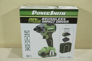 lot 6 image: PowerSmith 20V Cordless Brushless Impact Driver