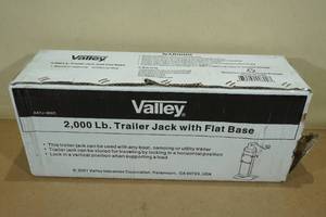 lot 37 image: Valley 2000lb Trailer Jack with Flat Base