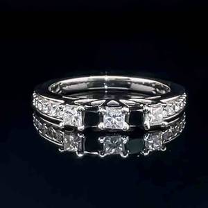 Princess Cut Natural Black & White Diamond Five-Stone Pave Ring in 14k White Gold $1,999 Retail VIDEO