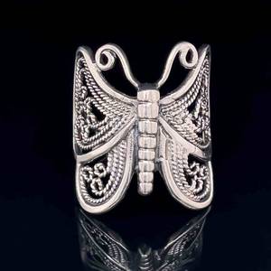 Enchanting & Whimsical Garden Forest Filigree Butterfly Ring