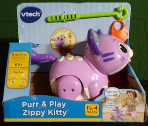 lot 42 image: Vtech Purr & Play Zippy Kitty