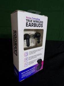 lot 78 image: Brand New True Wireless Noise Cancelling Earbuds