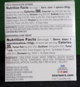 lot 90 image: Lot of 5 Star Wars Mandalorian Milk Chocolate Surprise Exp Date June 2024