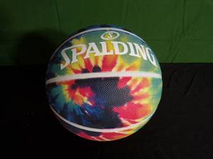 lot 112 image: Spaulding Rainbow Colored Basketball