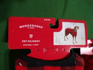 lot 168 image: Wondershop Pet Pajamas