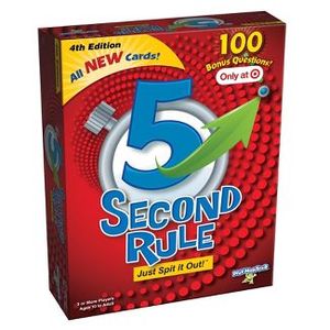 lot 6 image: (Box Damage) 5 Second Rule Card Game 4th Edition