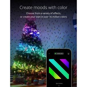 lot 106 image: Open Box Item Twinkly Generation II 600 App Controlled Lights RGB LED Strings 157.5 ft