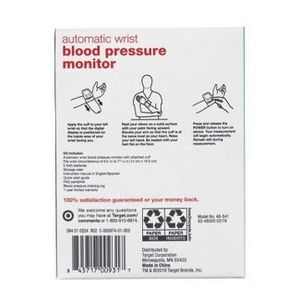 lot 51 image: Automatic Wrist Blood Pressure Monitor - up & up
