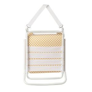 lot 45 image: Brand New Checker Beach Chair - Yellow - Local Beach ((MSRP $89))