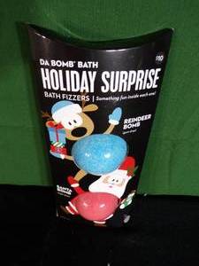 lot 179 image: Da Bomb Holiday Surprise Bath Fizzers Reindeer & Santa