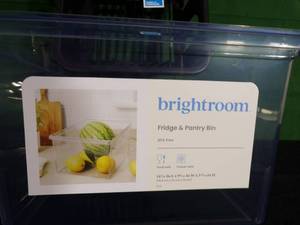 lot 241 image: Room Essentials Dish Dring Rack  Brightroom Fridge and Pantry Bin