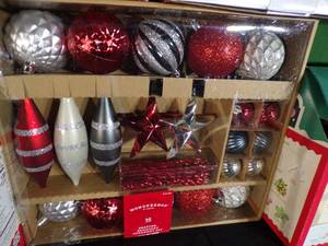 lot 616 image: Brand New Assortment of Christmas Decorations and Complete Gingerbread Kits (Over $200 MSRP Combined)