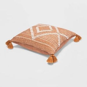 lot 255 image: Embroidered Textured Diamond Throw Pillow - Opalhouse