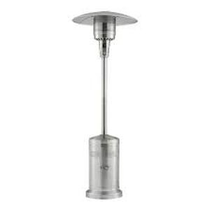 lot 17 image: Hampton Bay  48K BTU Stainless Steel Patio Heater with Wheels