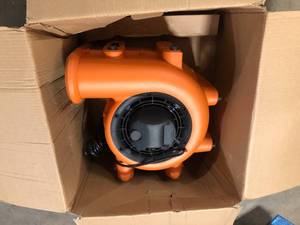 1625 CFM 3-Speed Blower Fan Air Mover with 3 Operating Positions for Water Damage Restoration by RIDGID Customer Returns See Pictures