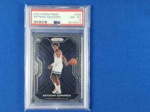 Anthony Edwards Rookie Panini Prizm #258 PSA NM-MT 8
