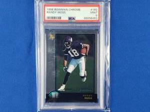 Randy Moss 1998 Bowman Chrome #182 PSA MINT 9