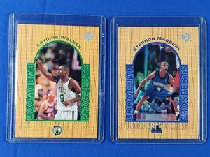 Antoine Walker & Stephon Marbury Upper Deck Rookie Hardwood Prospects #2 and #6