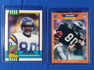 Cris Carter Rookie Card Pro Set The Official NFL Card #19T