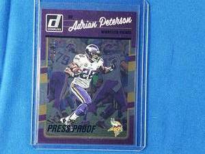 Adrian Peterson Donruss Press Proof Numberd 10 of 10, #171