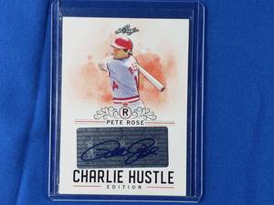 Pete Rose Autograph Charlie Hustle Edition AU-04