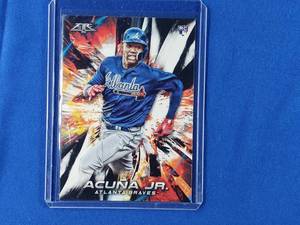 Ronald Acuna Jr. Rookie Topps Fire #109