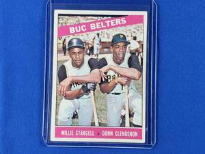 Buc Belters Willie Stargel and Donn Clendenon 1966 Topps #99