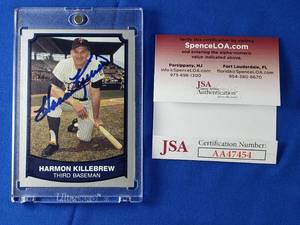 Harmon Killebrew Baseball Legends #163 with Authentic Autograph